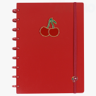 CADERNO CHOCOCHERRY MEDIO CAPA:CEREJA